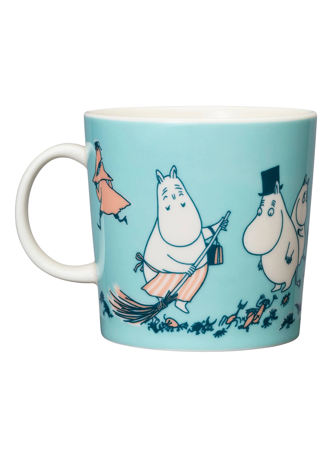 Moomin Arabia Moomin ABC H mok 40 cl - voorkant 2 turquoise
