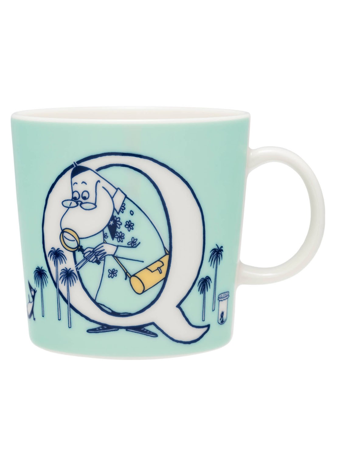 Moomin Arabia Moomin ABC Q mok 40 cl - voorkant blauw