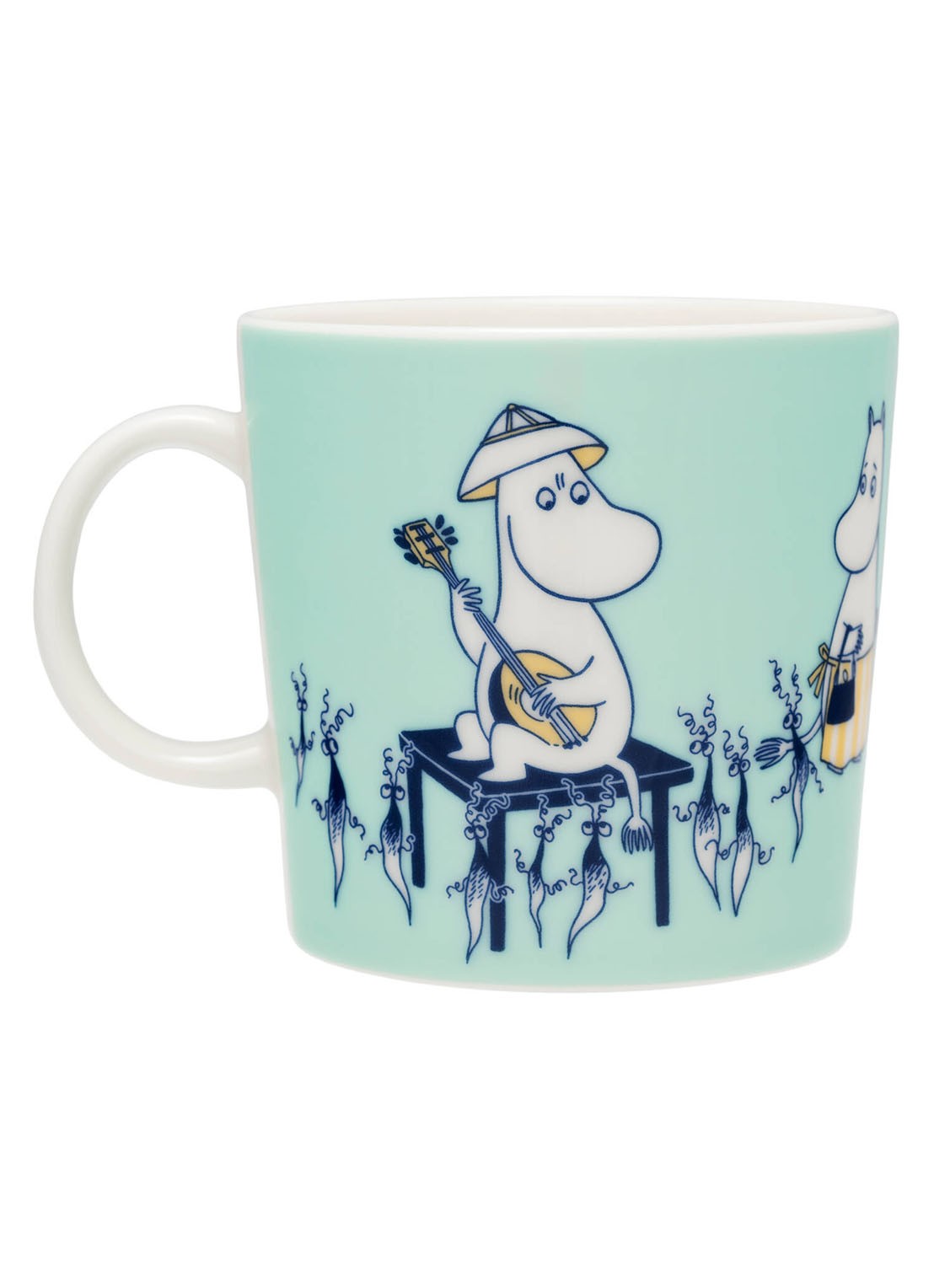 Moomin Arabia Moomin ABC Q mok 40 cl - voorkant 2 blauw