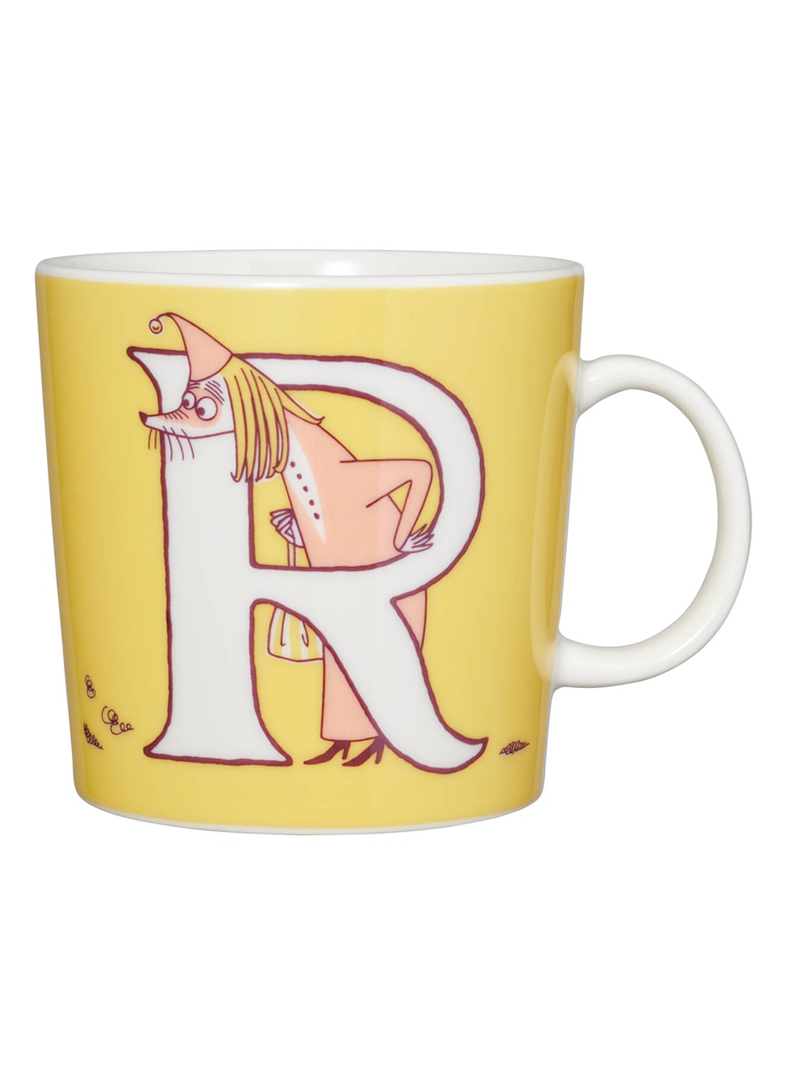 Moomin Arabia Moomin ABC R mok 40 cl - voorkant geel