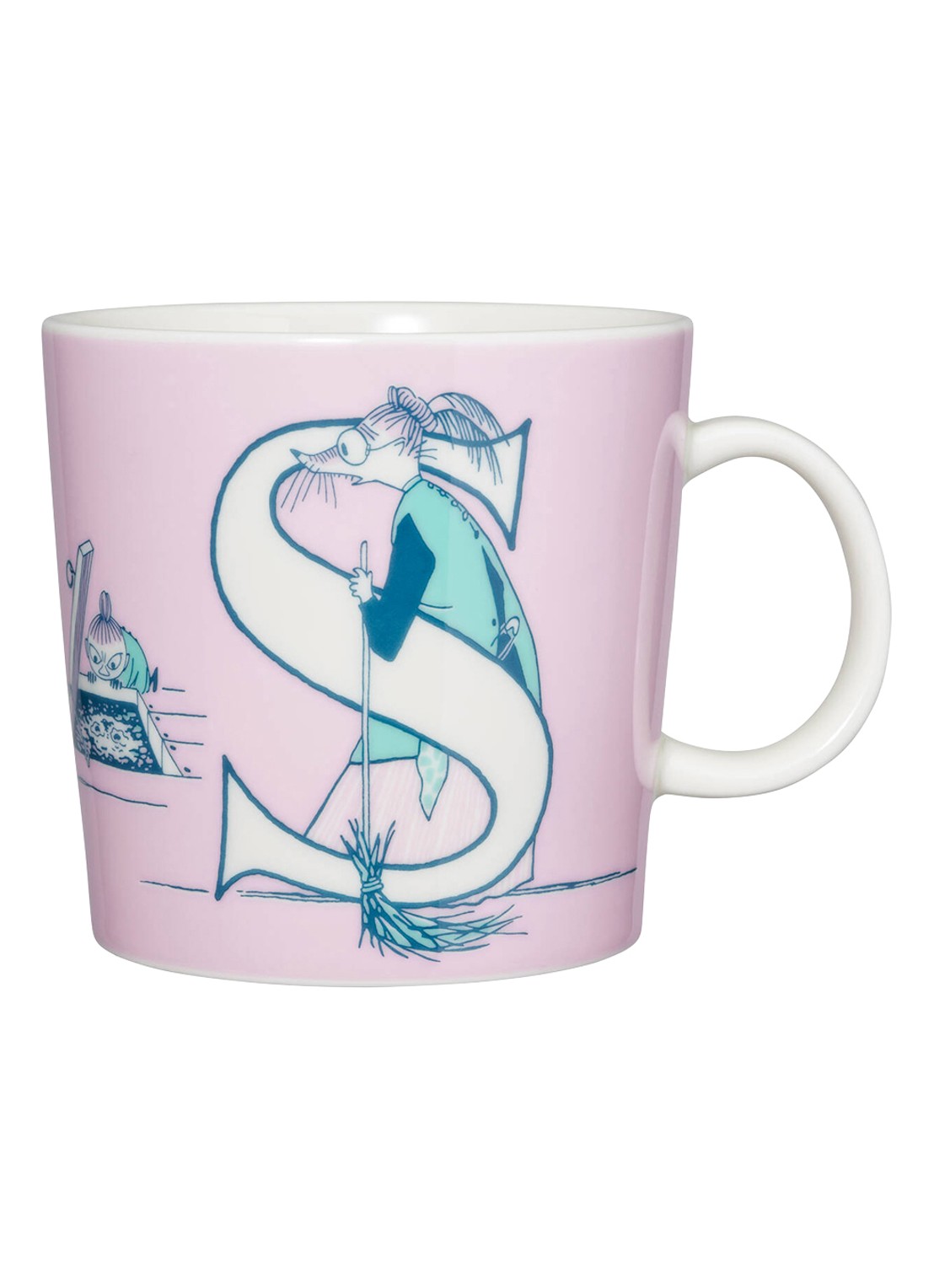Moomin Arabia Moomin ABC S mok 40 cl - voorkant roze