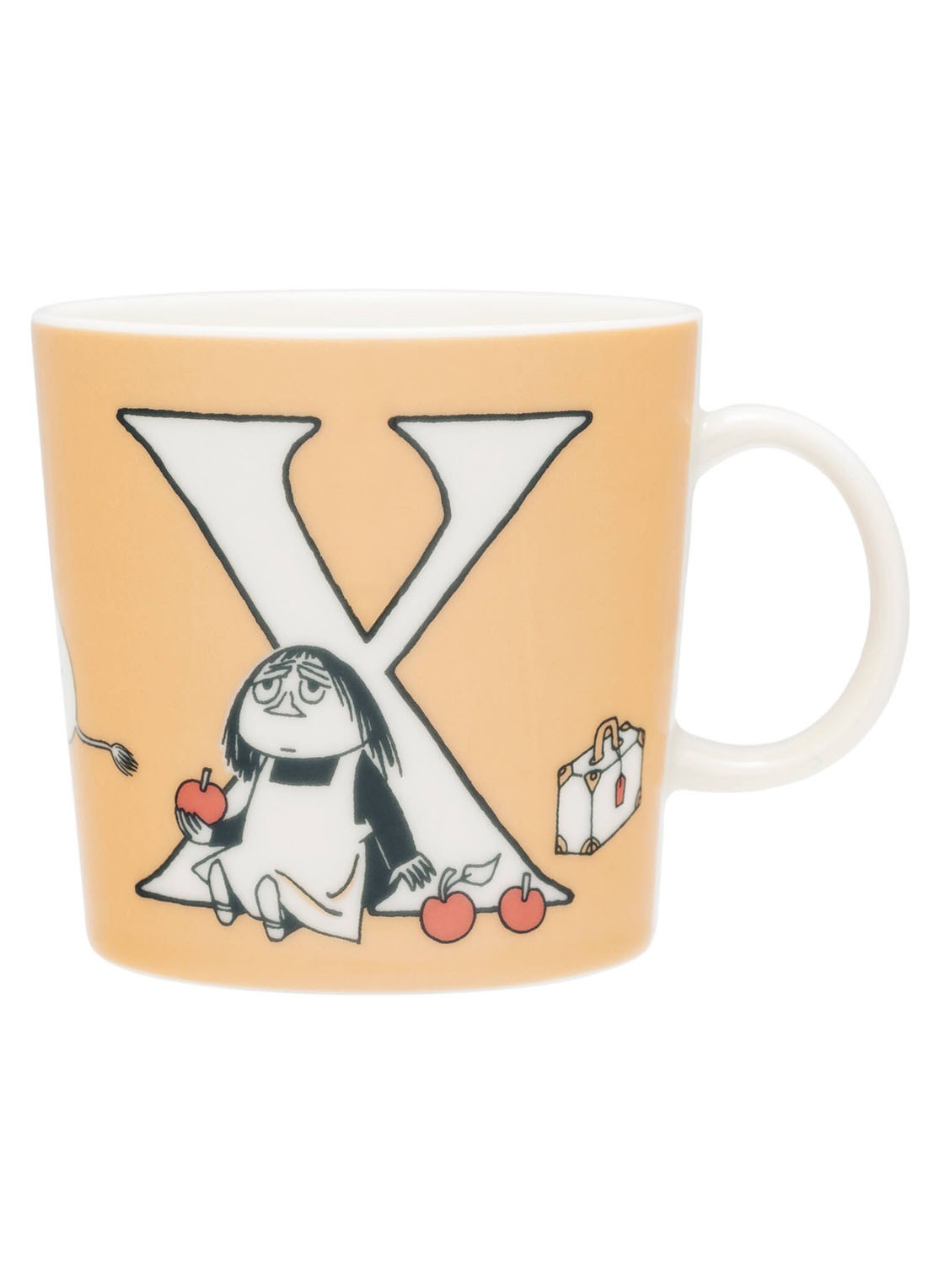 Moomin Arabia Moomin ABC X mok 40 cl - voorkant beige