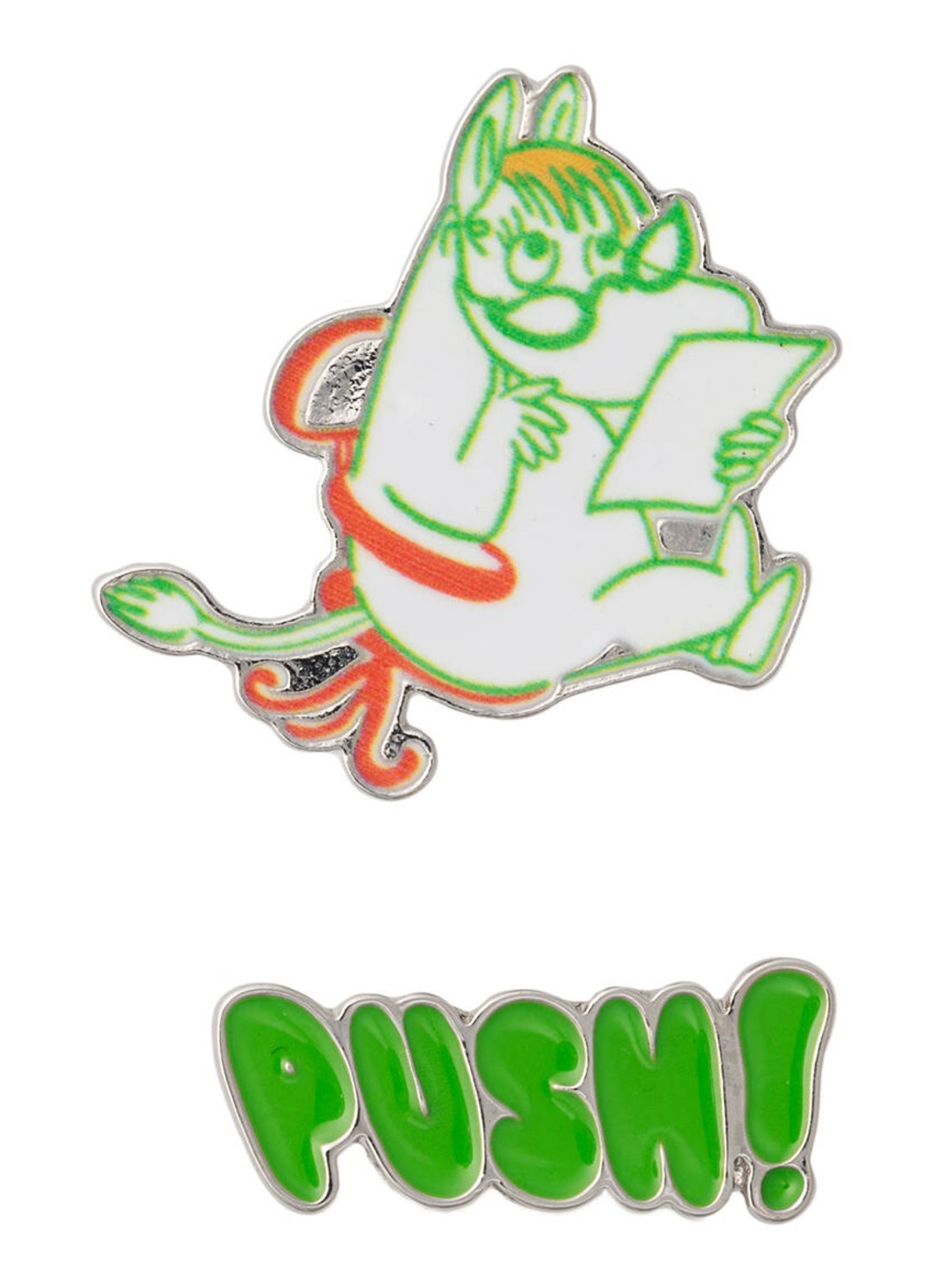 Moomin Arabia Moomin Boss Lady broche set van 2 - voorkant 2 groen