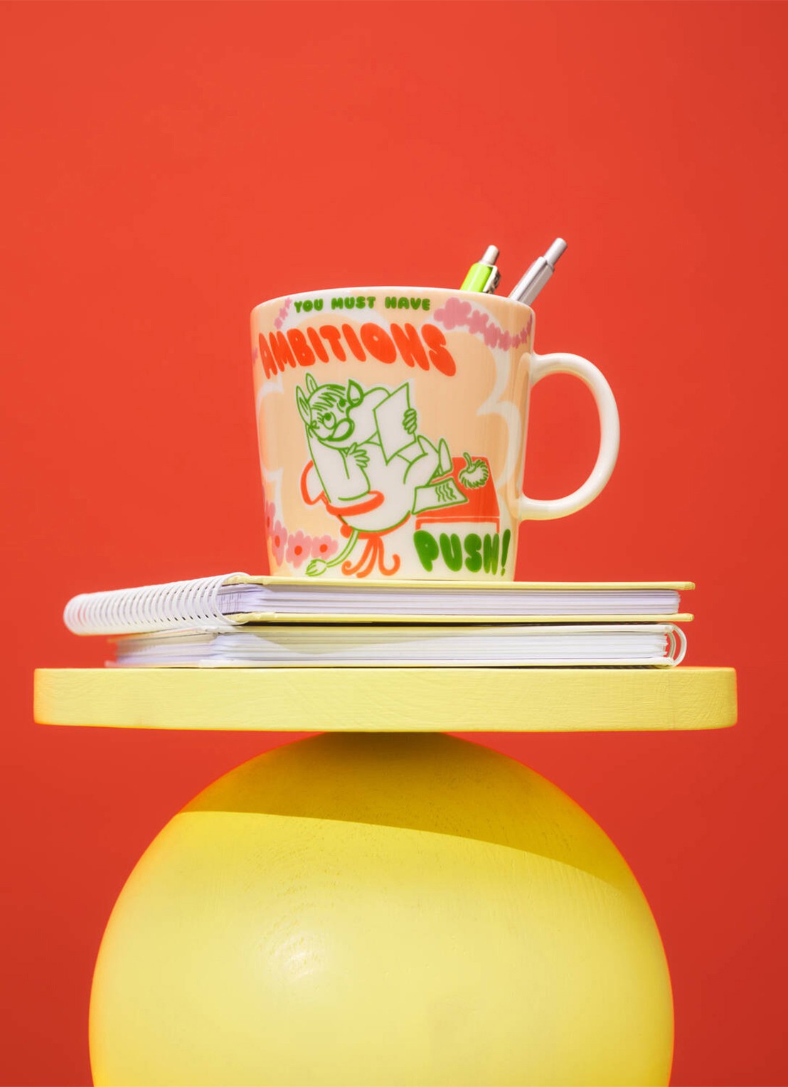 Moomin Arabia Moomin Boss Lady mok 40 cl - detail 2 oranje