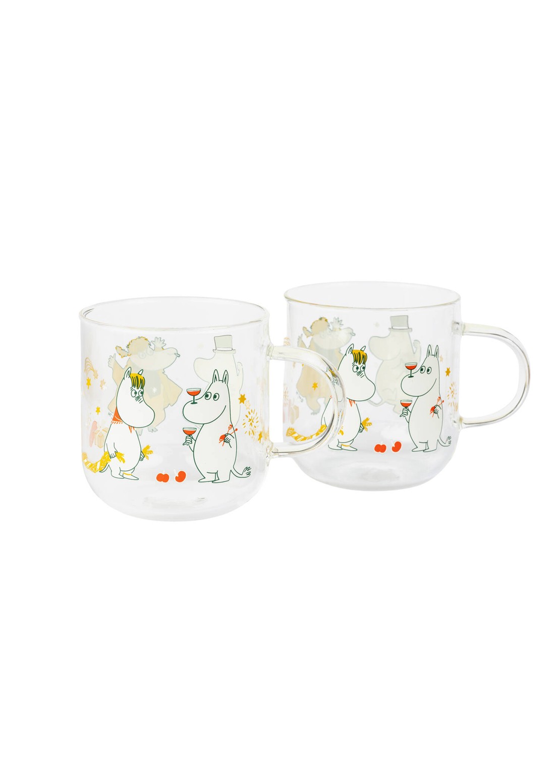 Moomin Arabia Moomin Gift of Love kopje 30 cl set van 2 - voorkant 2 gebroken wit
