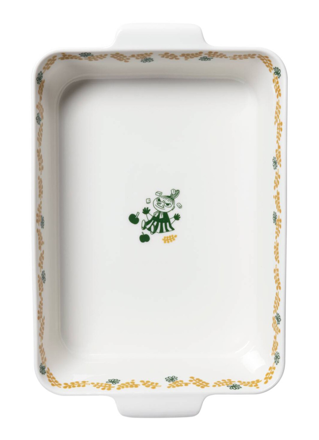 Moomin Arabia Moomin Gift of Love ovenschaal 23,3 cm - achterkant 3 gebroken wit