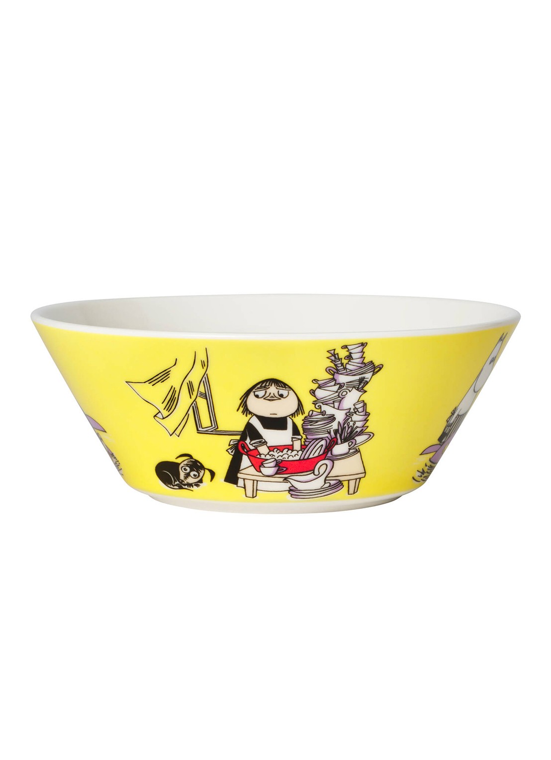 Moomin Arabia Moomin kom 15 cm - voorkant 2 geel