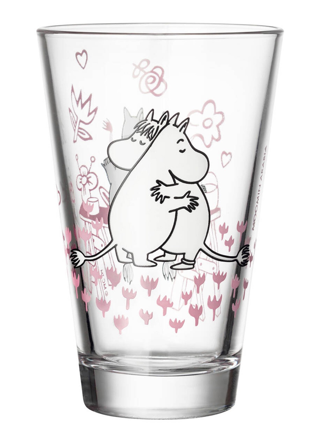 Moomin Arabia Moomin Love drinkglas 30 cl set van 2 - detail 5 transparant