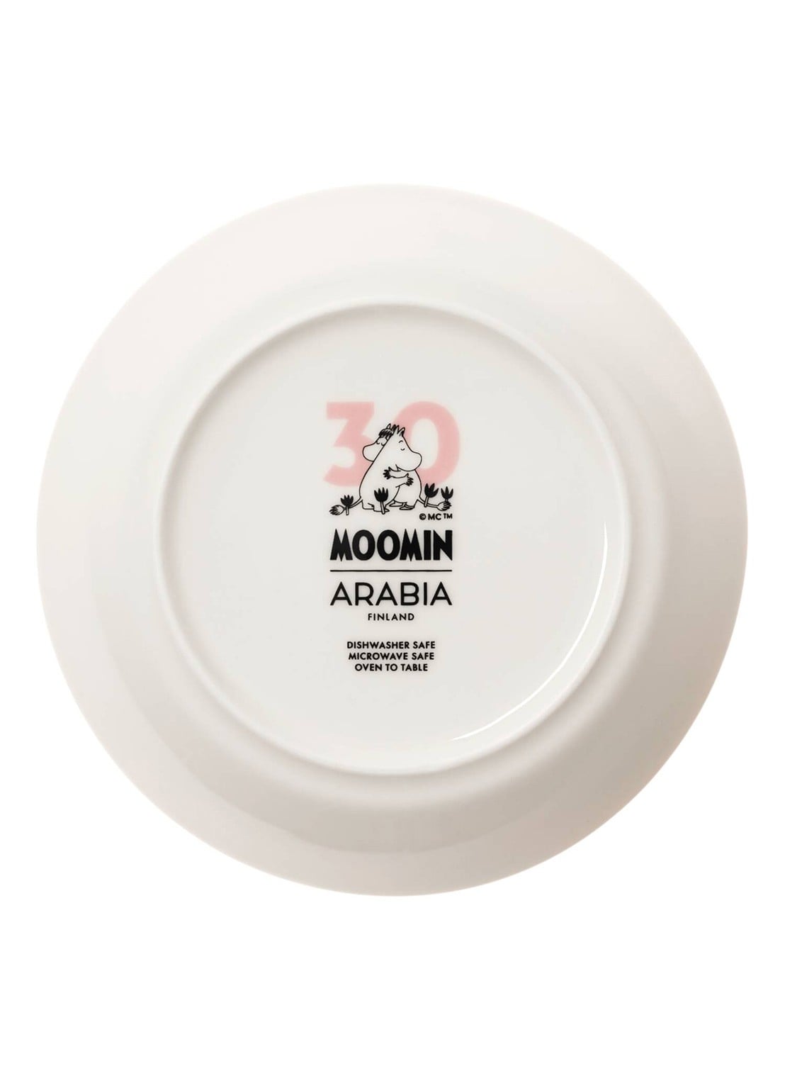 Moomin Arabia Moomin Love gebaksbordje 15 cm - detail 4 lichtroze