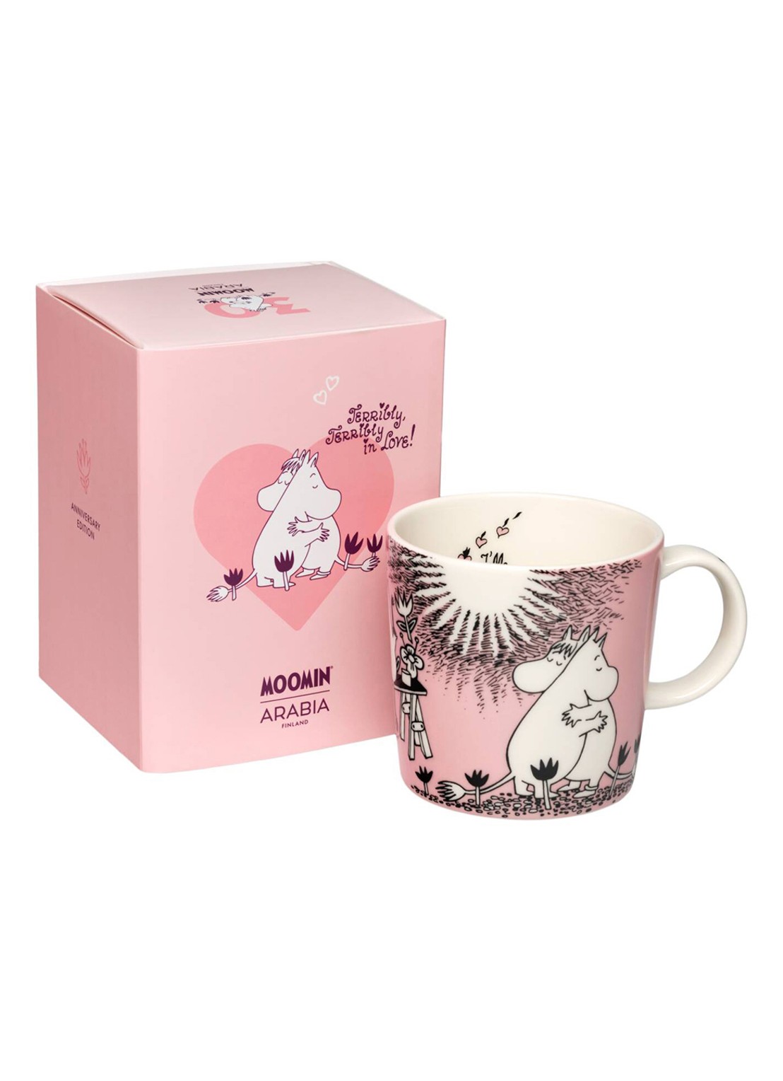 Moomin Arabia Moomin Love mok 30 cl - voorkant 2 roze