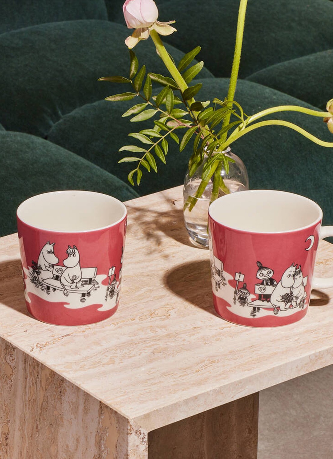 Moomin Arabia Moomin mok 40 cl - achterkant roze