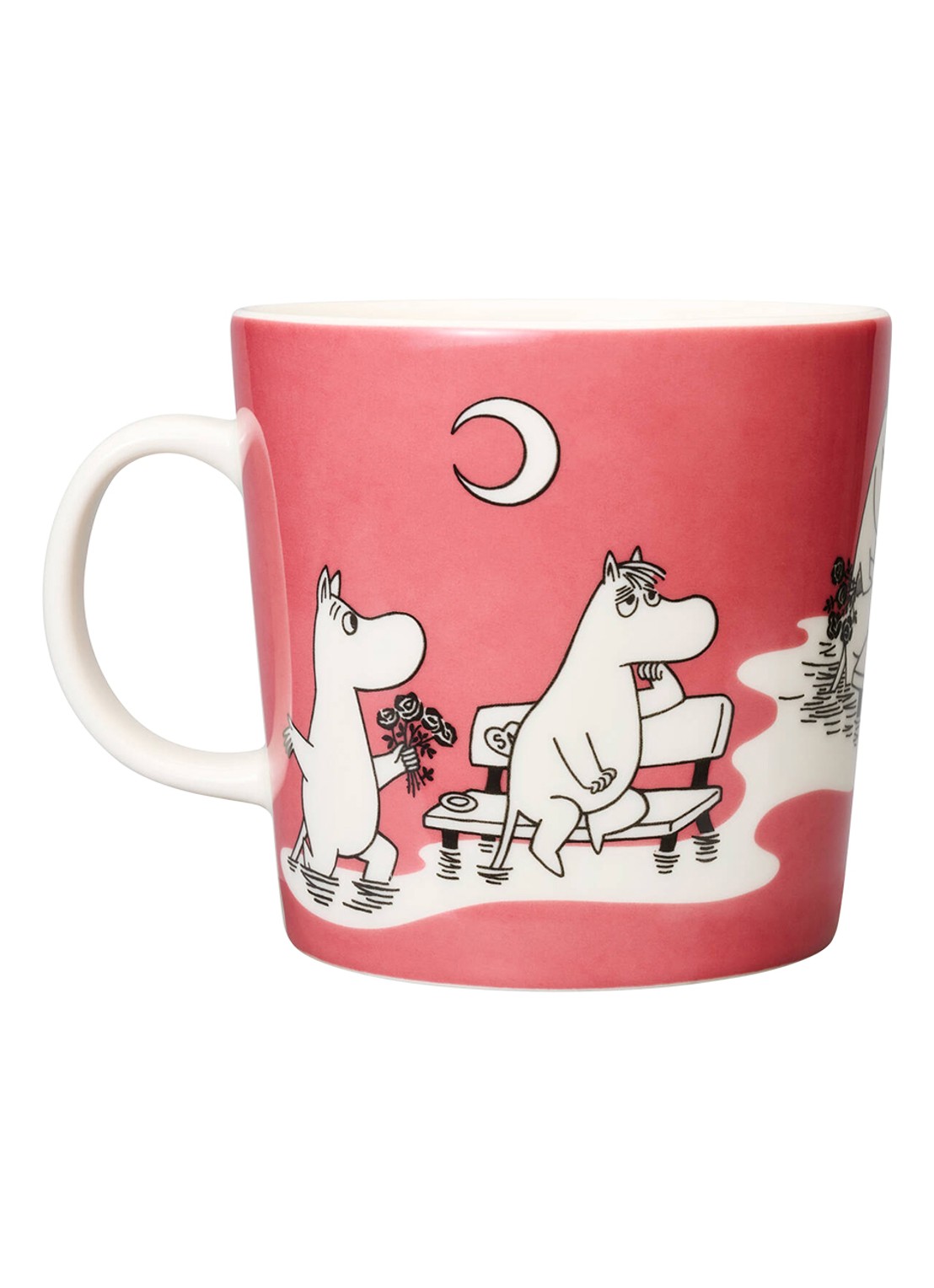 Moomin Arabia Moomin mok 40 cl - voorkant 3 roze