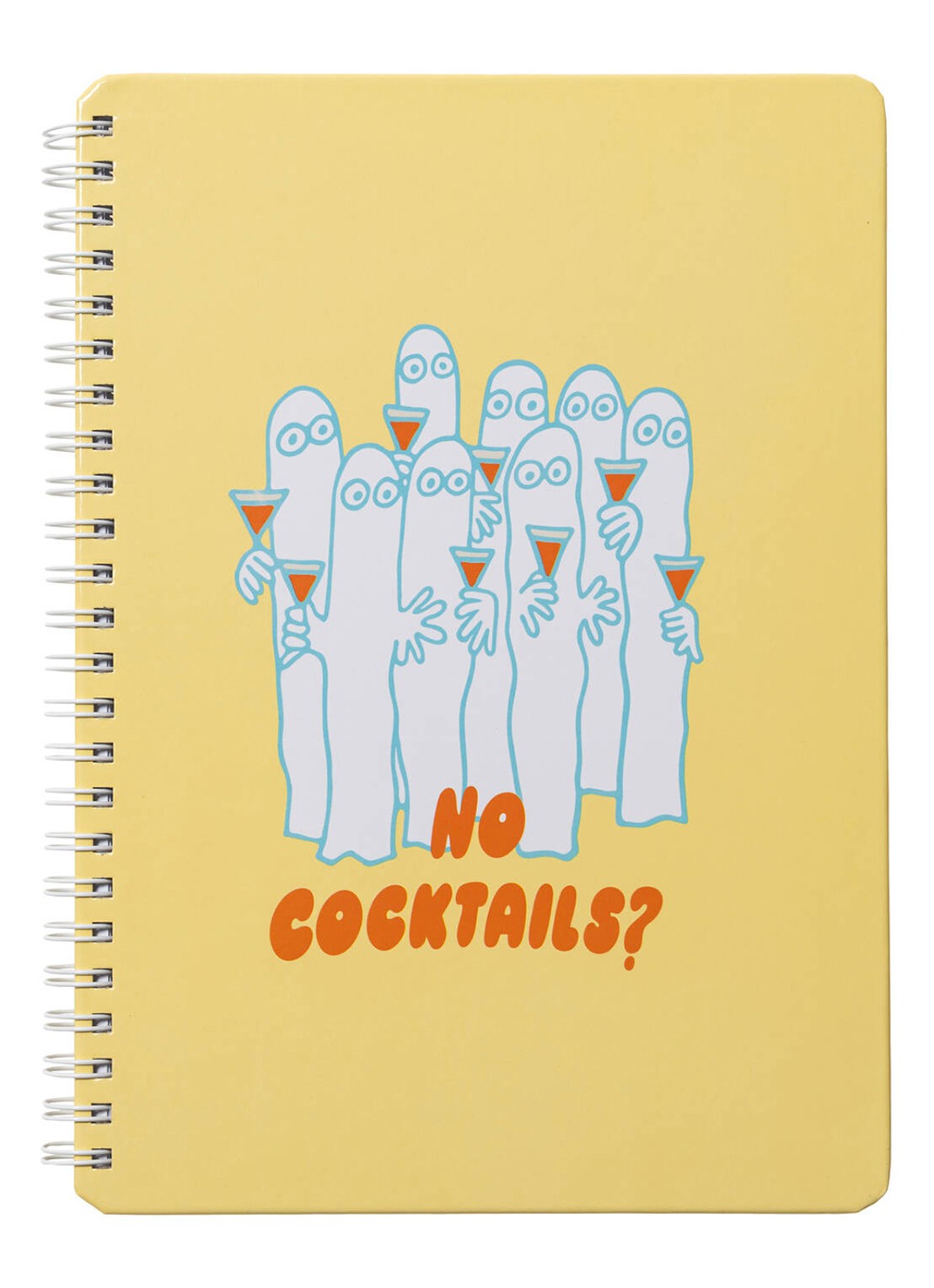 Moomin Arabia Moomin Party Queue gelinieerd notitieboek - voorkant 2 geel