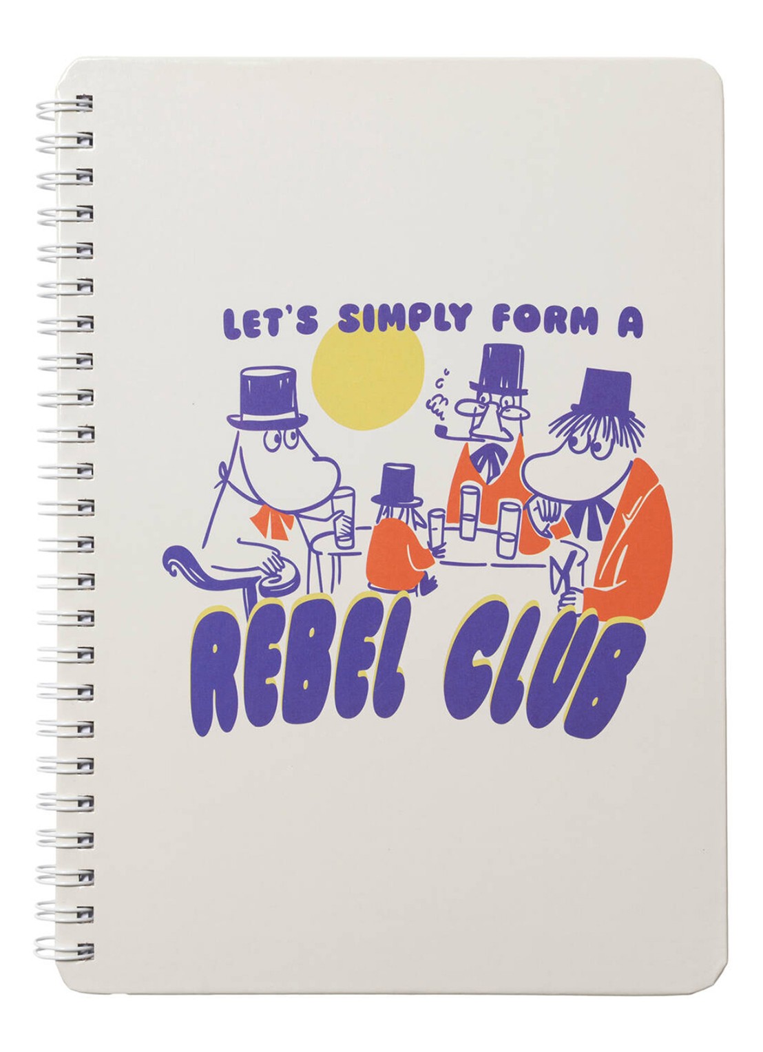 Moomin Arabia Moomin Rebel Club gelinieerd notitieboek  - voorkant beige