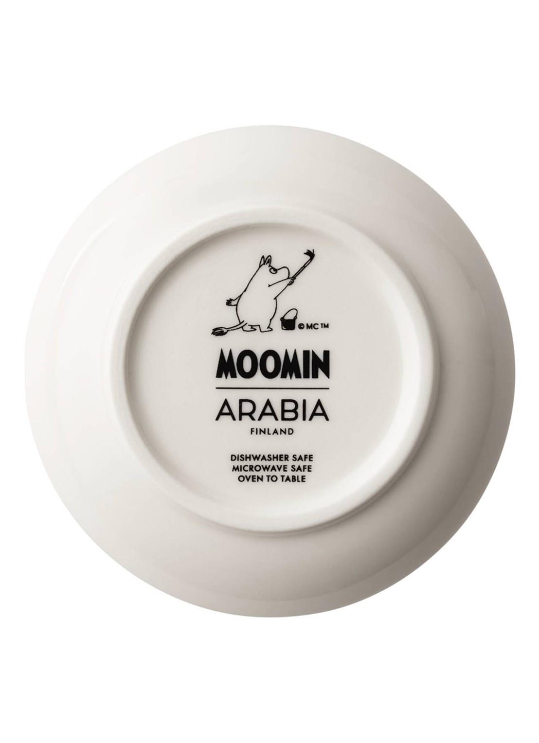 Moomin Arabia Moomins Day 2026 gebaksbordje 10,5 cm - voorkant 3 geel