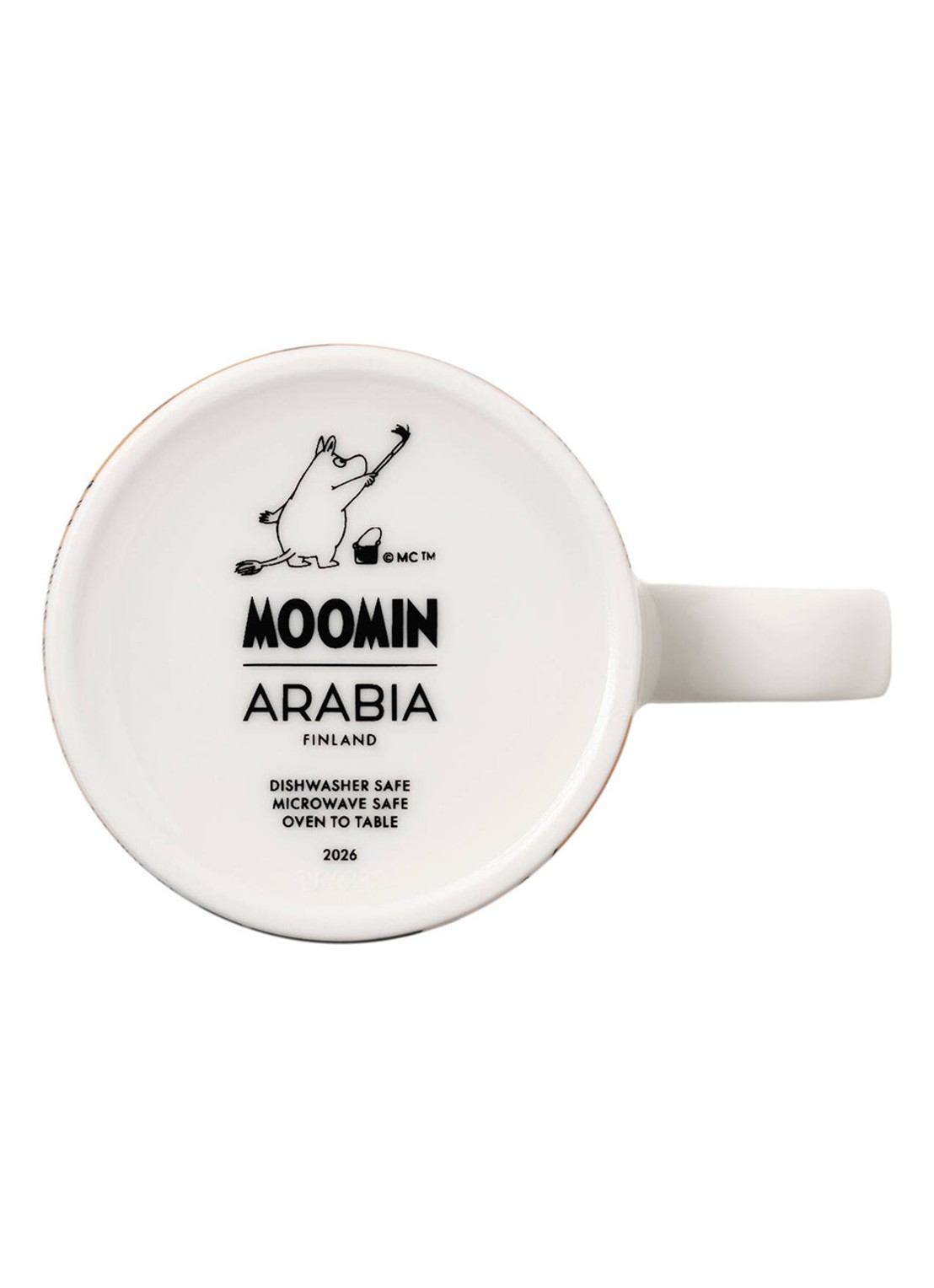 Moomin Arabia Moomins Day 2026 mok 30 cl - detail geel