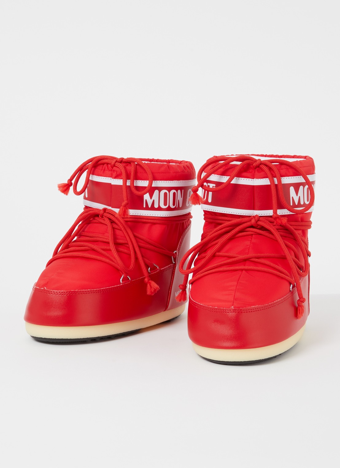 Moon Boot Icon Low Glance snowboot met waterafstotende coating  - detail 2 rood