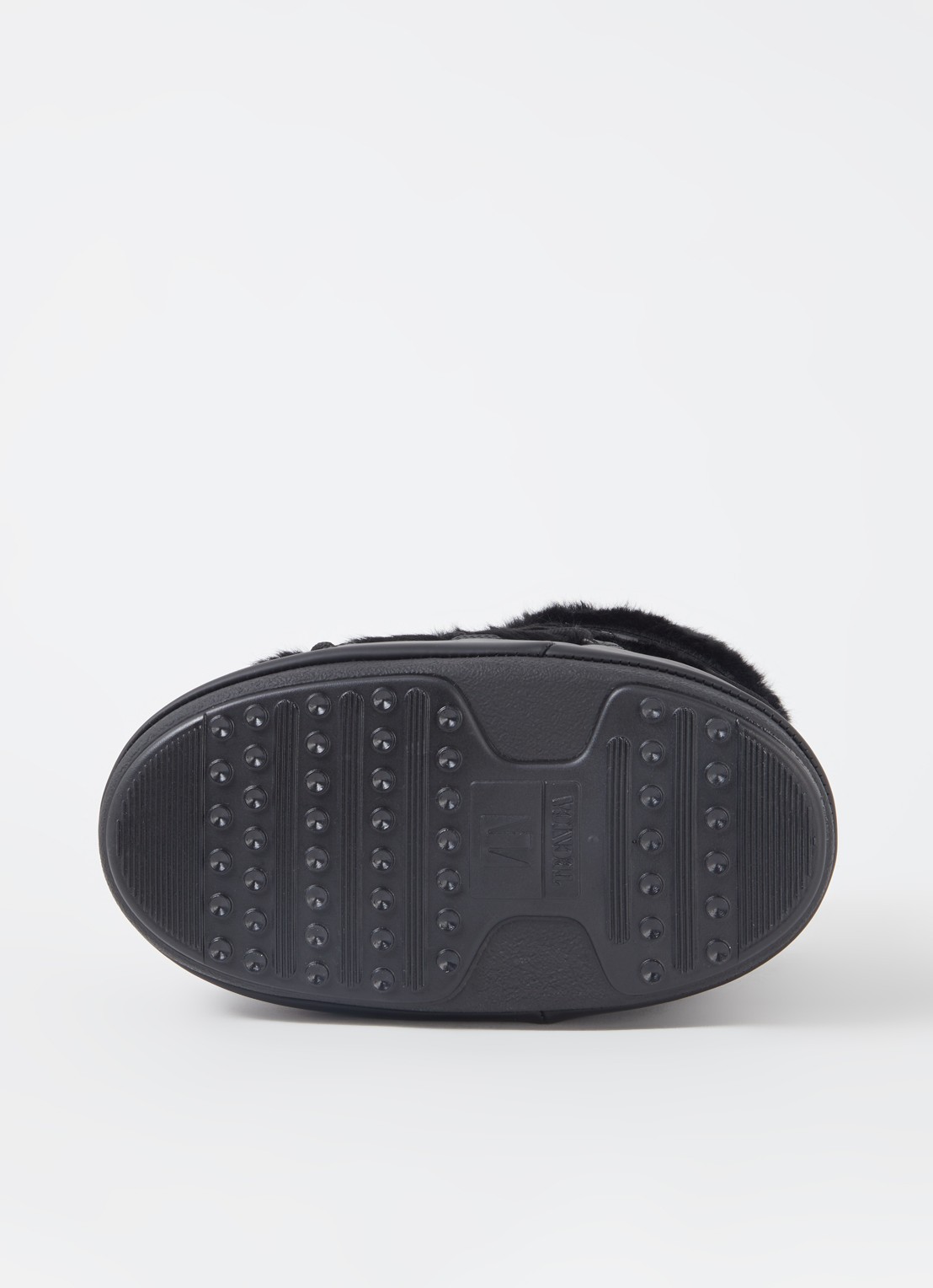 Moon Boot Icon Low snowboot met imitatiebont en waterafstotende coating - detail 2 zwart