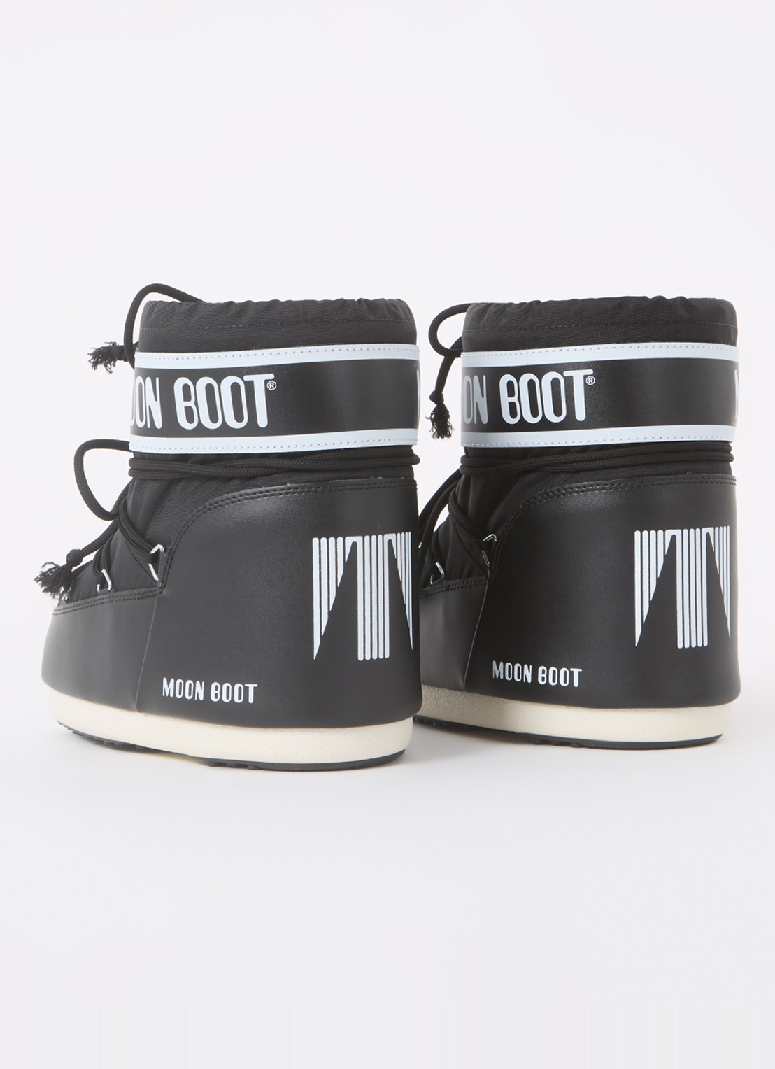 Moon Boot Icon Low snowboot met waterafstotende coating - achterkant 7 zwart
