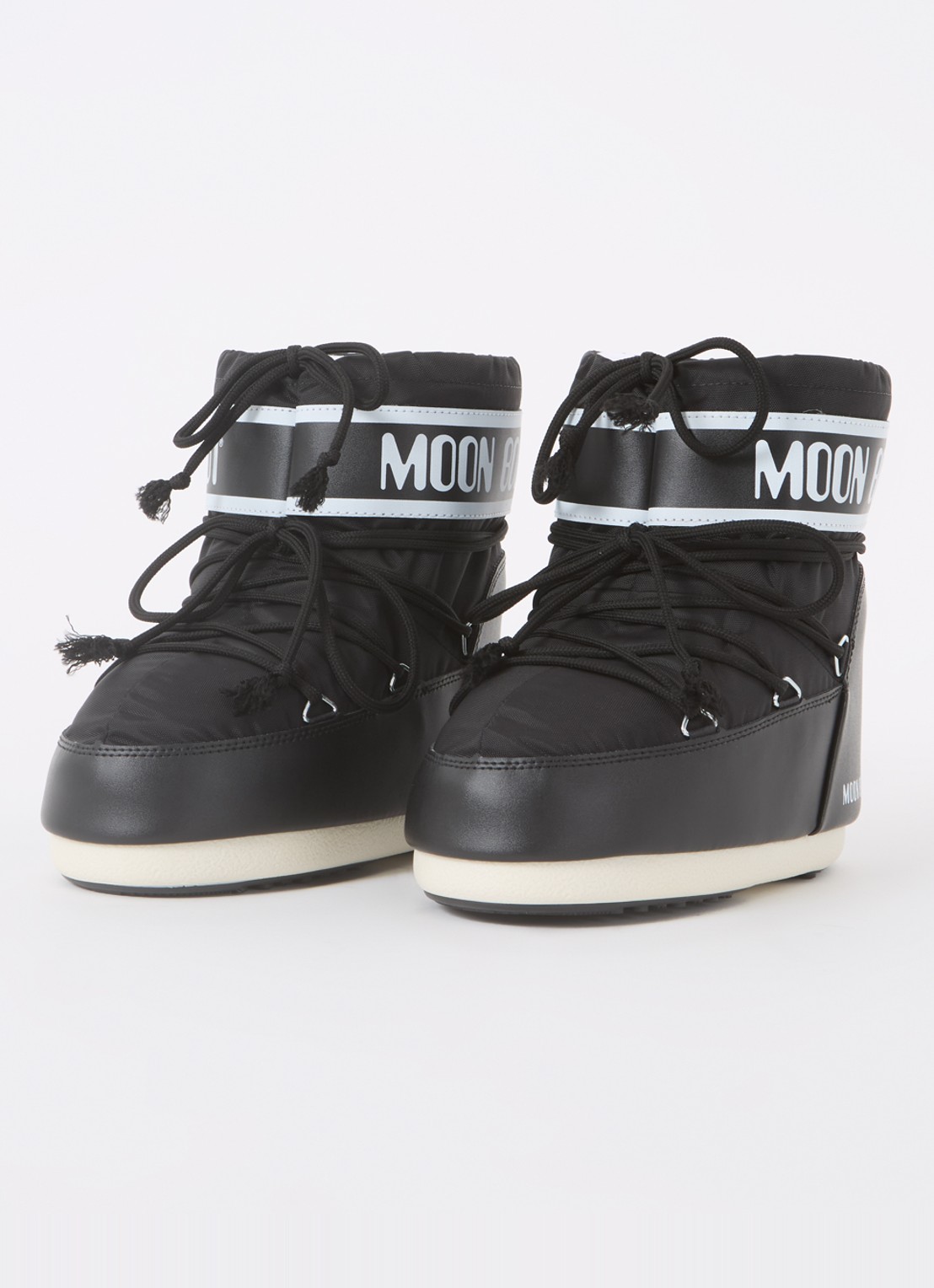 Moon Boot Icon Low snowboot met waterafstotende coating - detail zwart