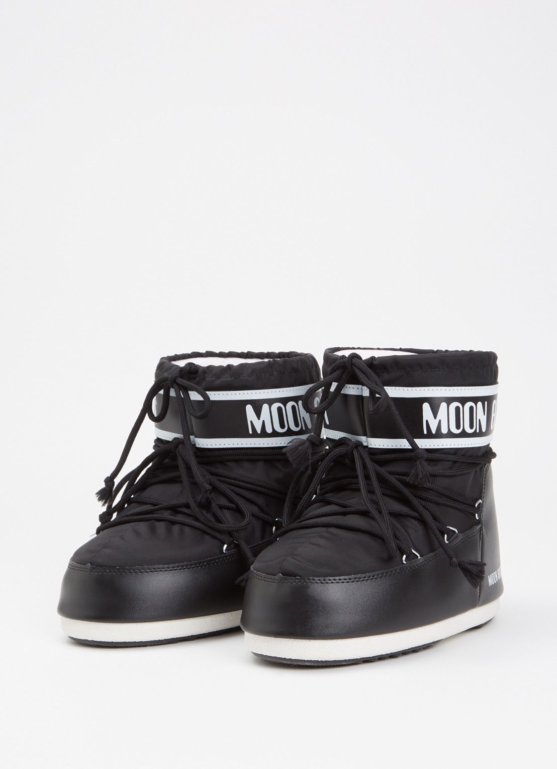 Moon Boot Icon Low snowboot met waterafstotende coating - detail 3 zwart