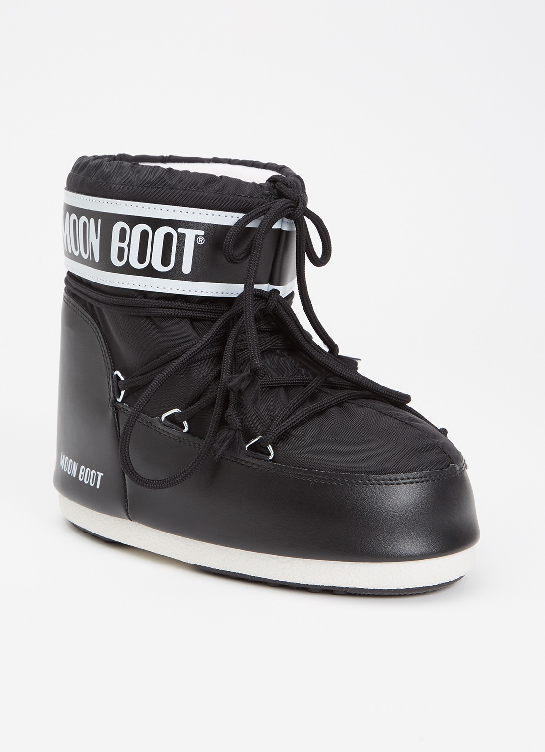 Moon Boot Icon Low snowboot met waterafstotende coating - voorkant 6 zwart