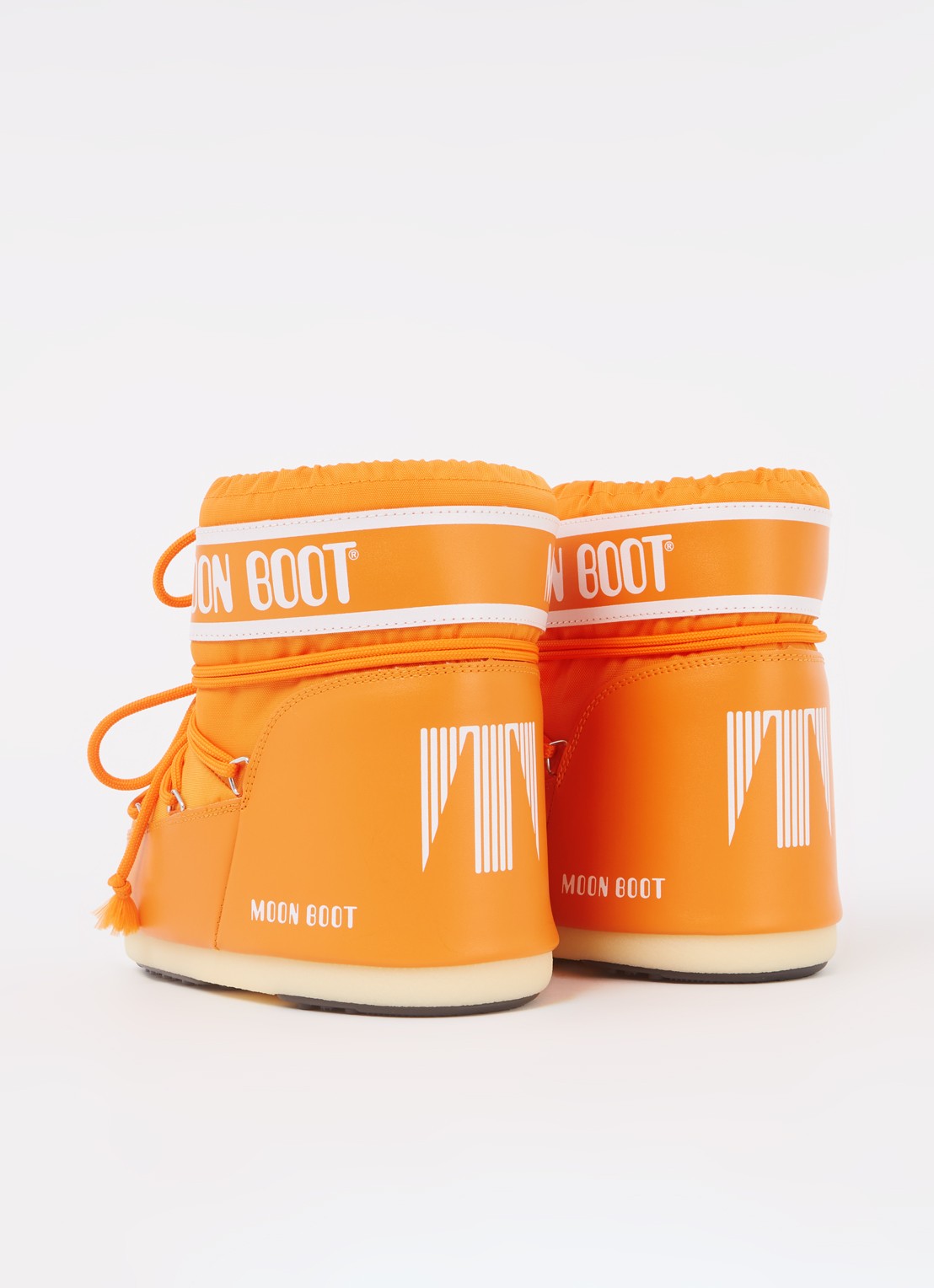 Moon Boot Icon Low snowboot met waterafstotende coating - achterkant oranje
