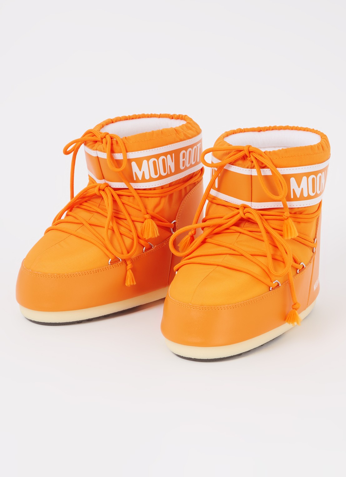 Moon Boot Icon Low snowboot met waterafstotende coating - detail 2 oranje