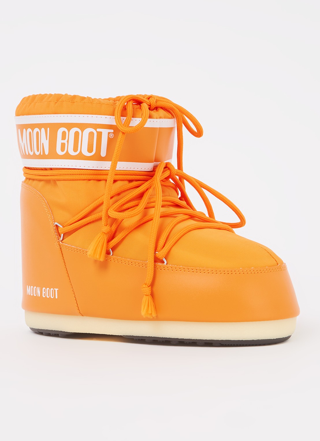 Moon Boot Icon Low snowboot met waterafstotende coating - voorkant 4 oranje