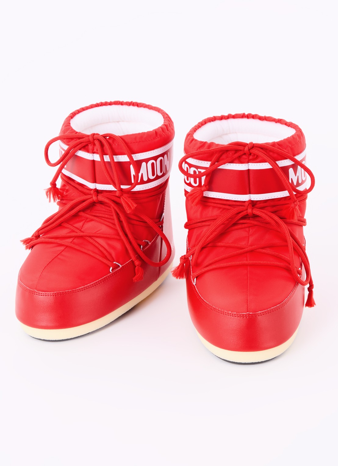 Moon Boot Icon Low snowboot met waterafstotende coating - detail 2 rood