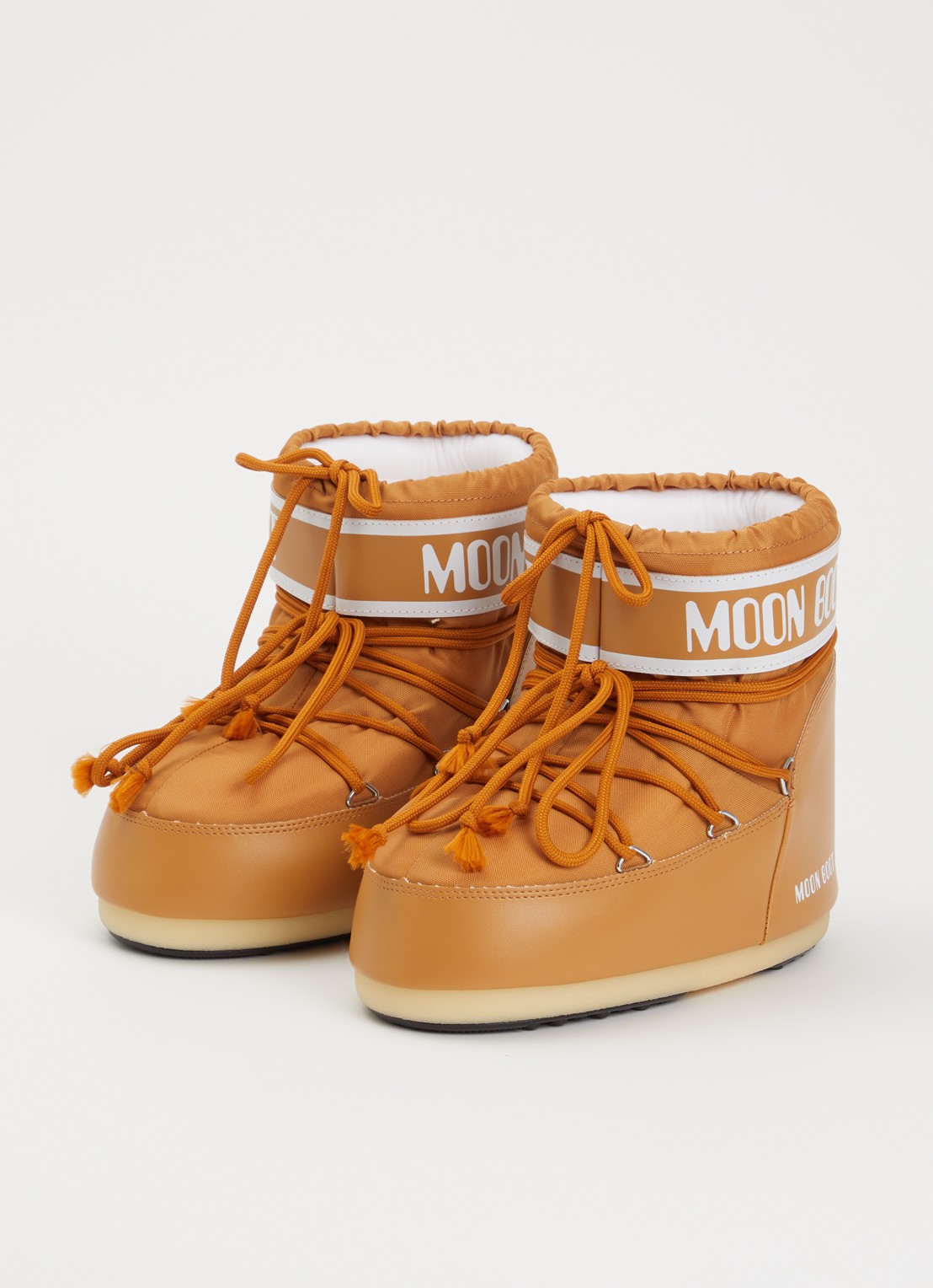 Moon Boot Icon Low snowboot met waterafstotende coating - detail 2 cognac