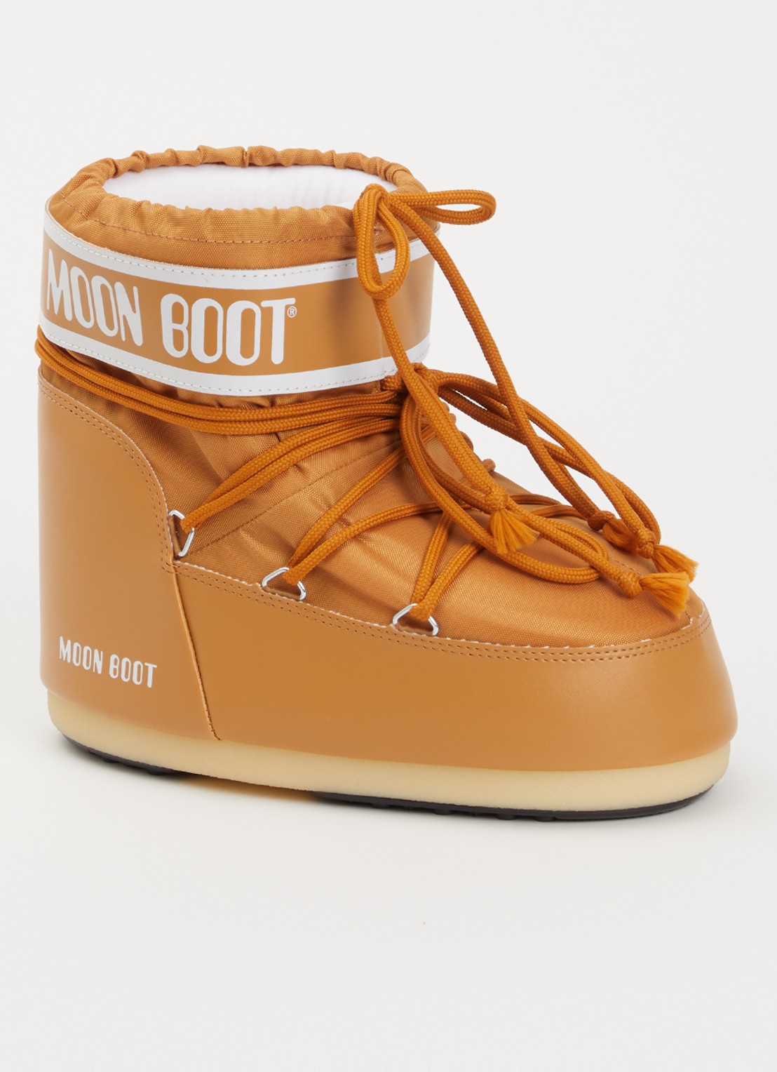 Moon Boot Icon Low snowboot met waterafstotende coating - voorkant 4 cognac