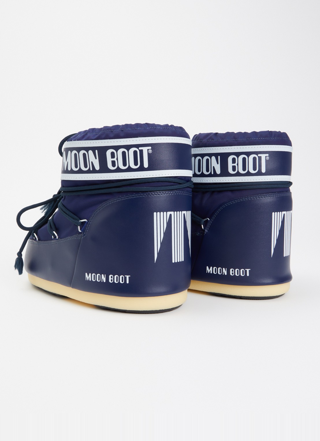 Moon Boot Icon Low snowboot met waterafstotende coating - achterkant 2 donkerblauw