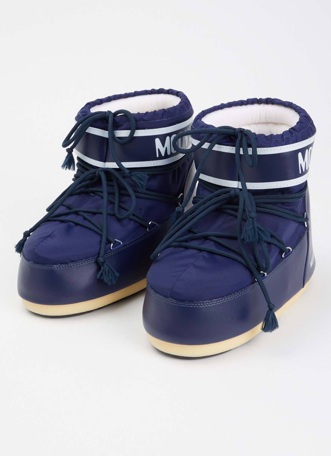 Moon Boot Icon Low snowboot met waterafstotende coating - detail 5 donkerblauw