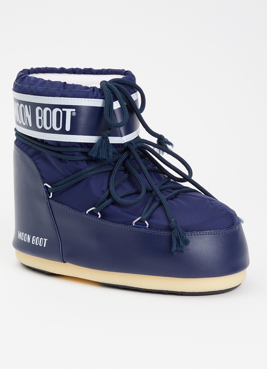 Moon Boot Icon Low snowboot met waterafstotende coating - voorkant 8 donkerblauw
