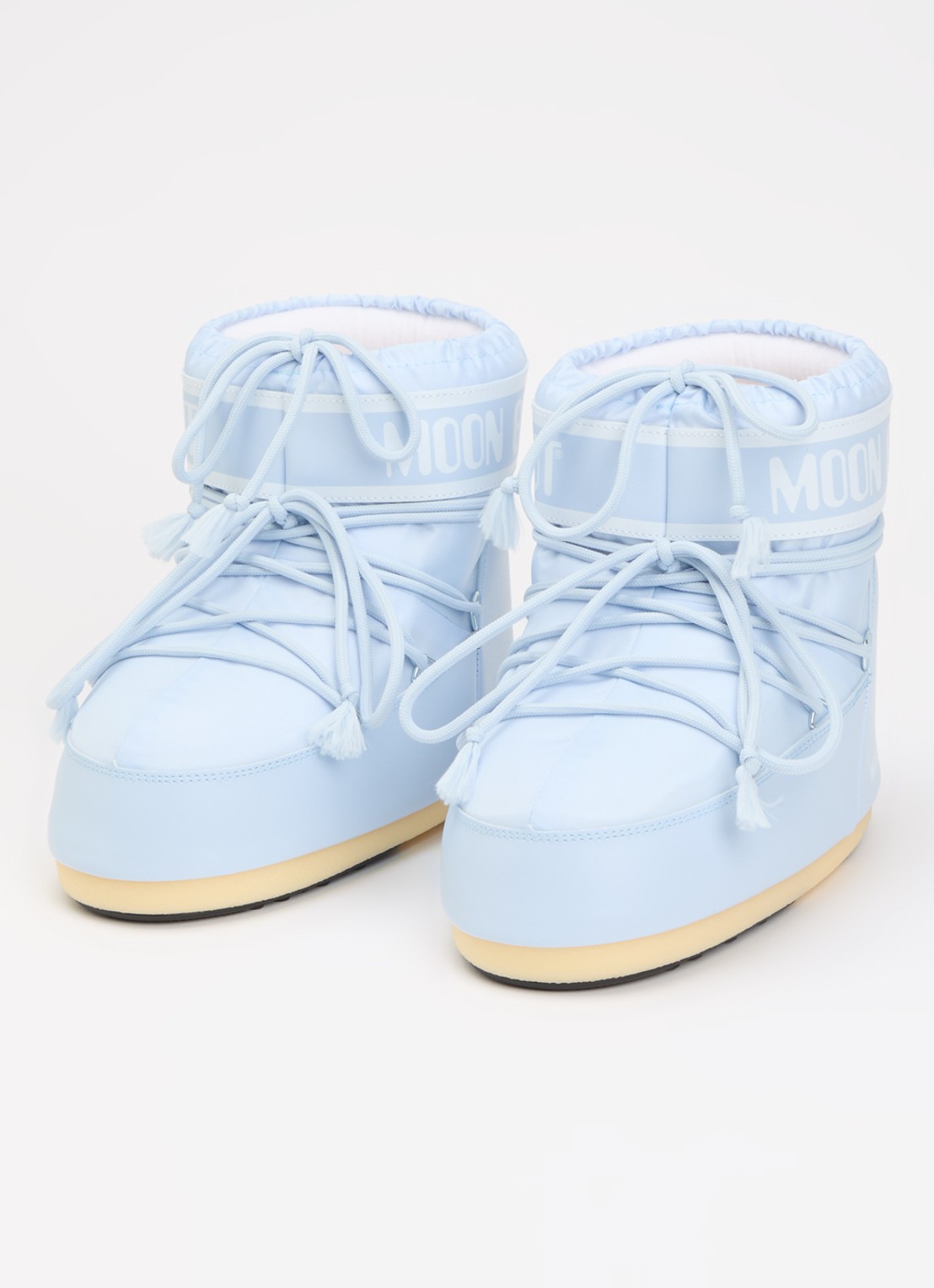 Moon Boot Icon Low snowboot met waterafstotende coating - detail lichtblauw
