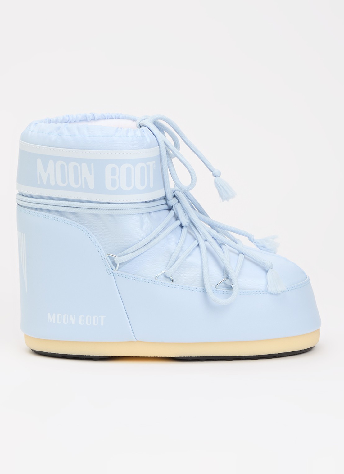 Moon Boot Icon Low snowboot met waterafstotende coating - voorkant 3 lichtblauw
