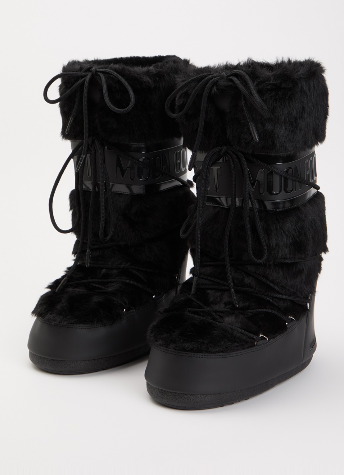 Moon Boot Icon snowboot met logo - detail zwart