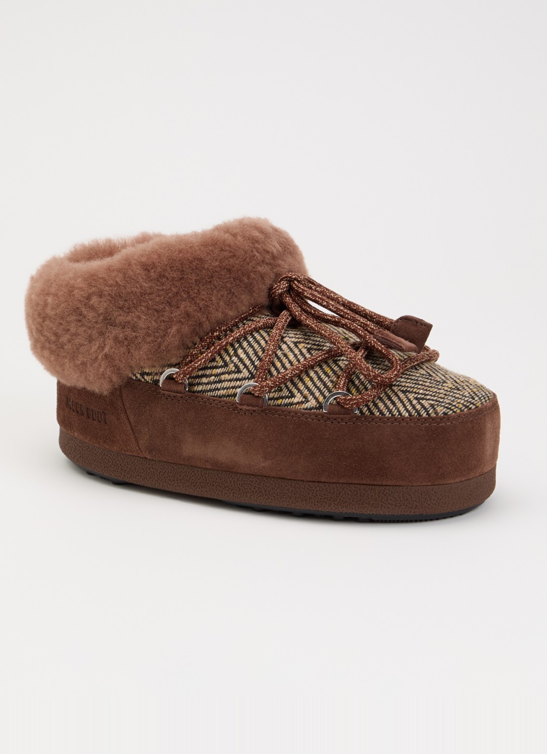 Moon Boot MB X GIR Chalet snowboot van suède - voorkant 3 roestbruin