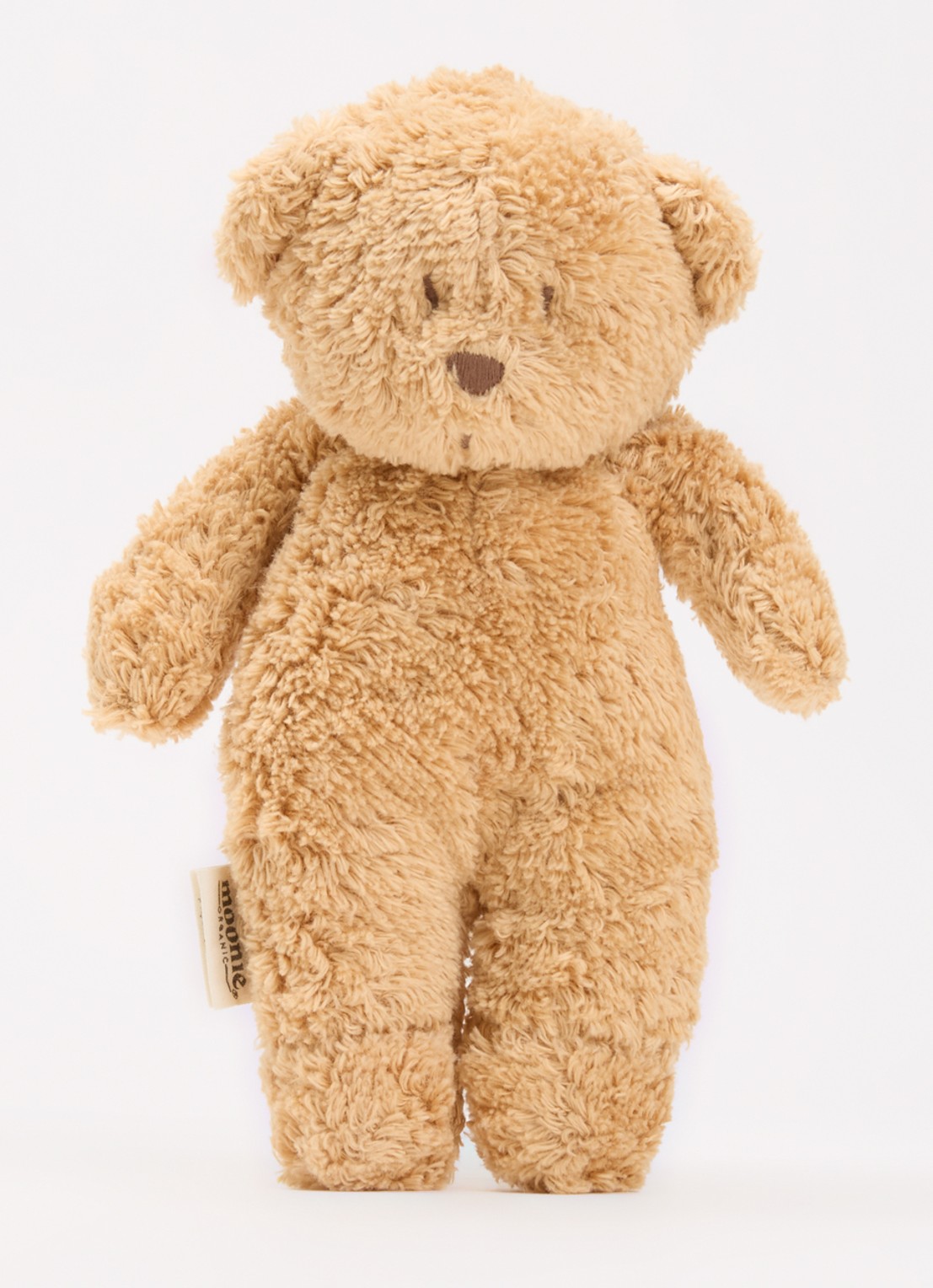 Moonie Sensory Little Teddy knuffel 20 cm - voorkant 2 lichtbruin