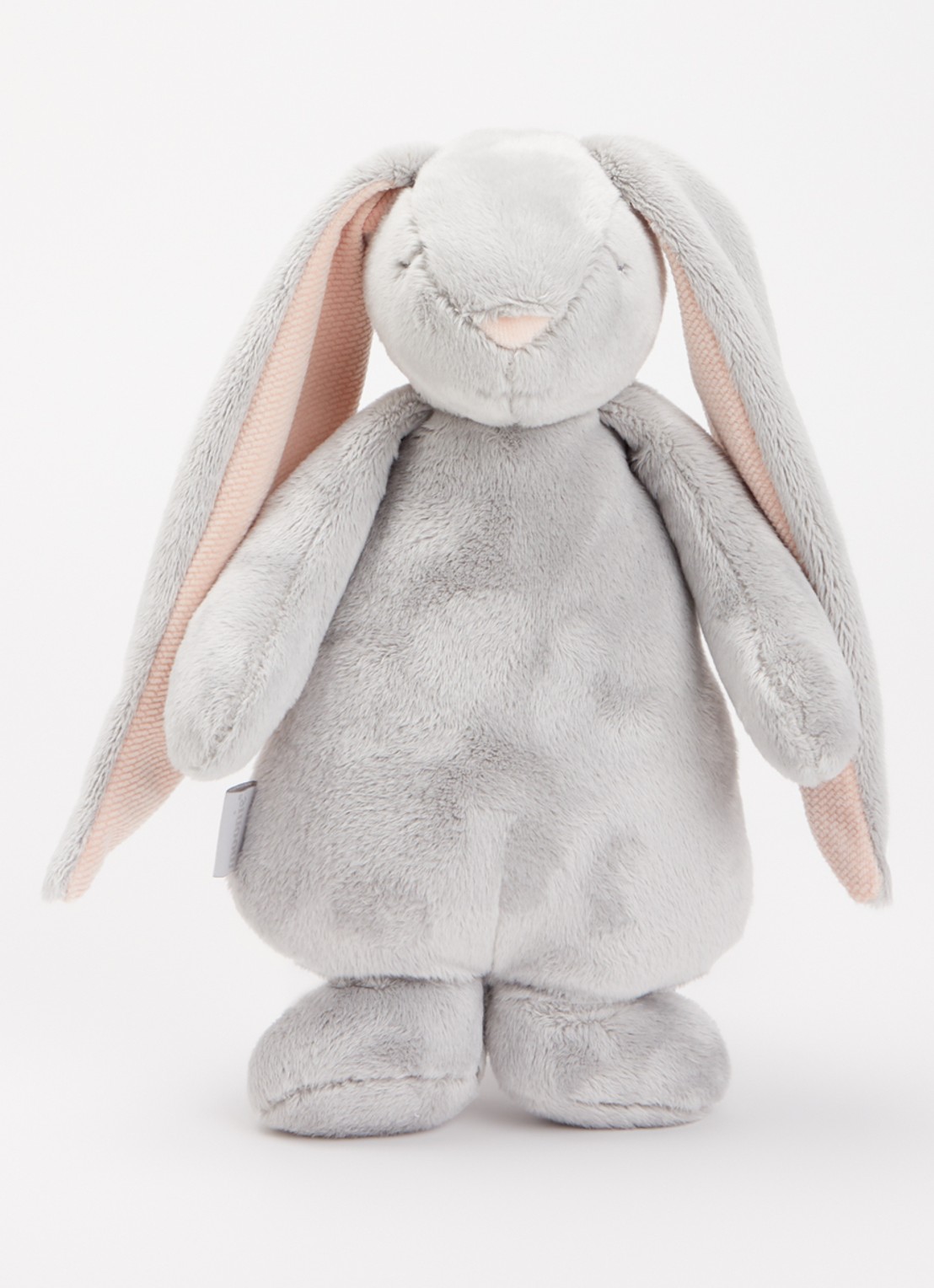 Moonie The Humming Friend Bunny 2.0 muziekknuffel 28 cm - detail 3 lichtgrijs