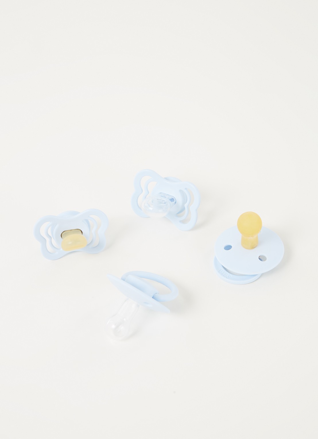Moonie Try-It fopspeen in 4-pack  - voorkant 2 lichtblauw