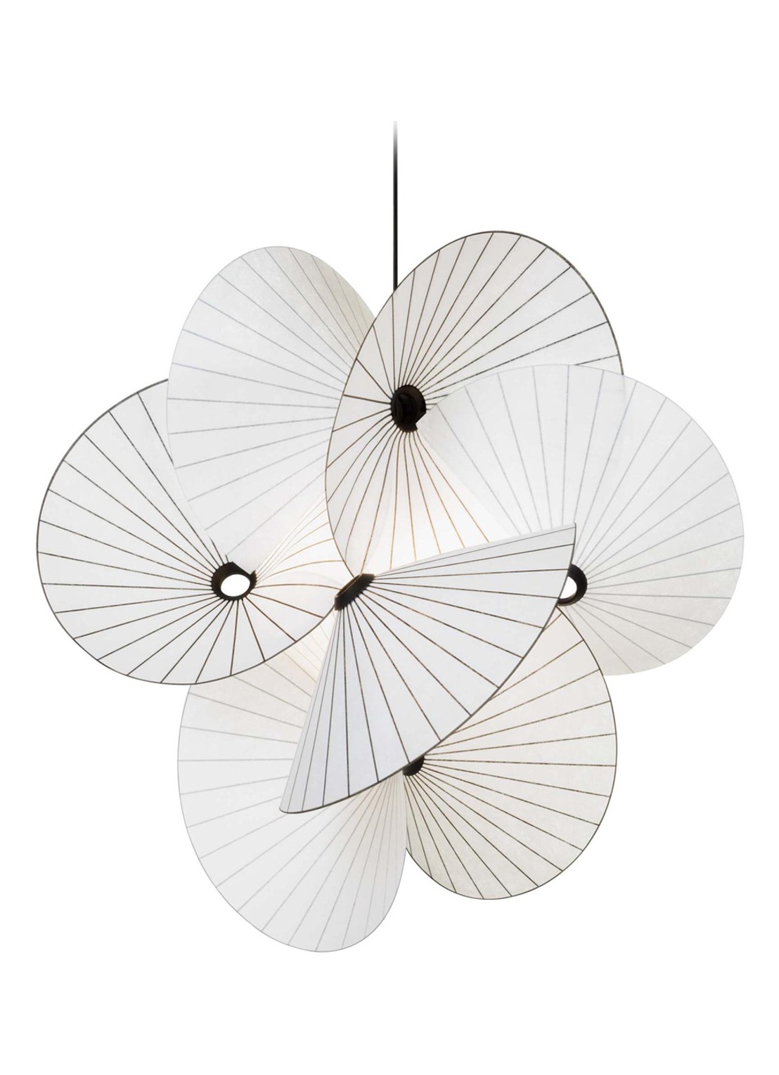 Moooi Serpentine hanglamp Ø46 cm - voorkant wit
