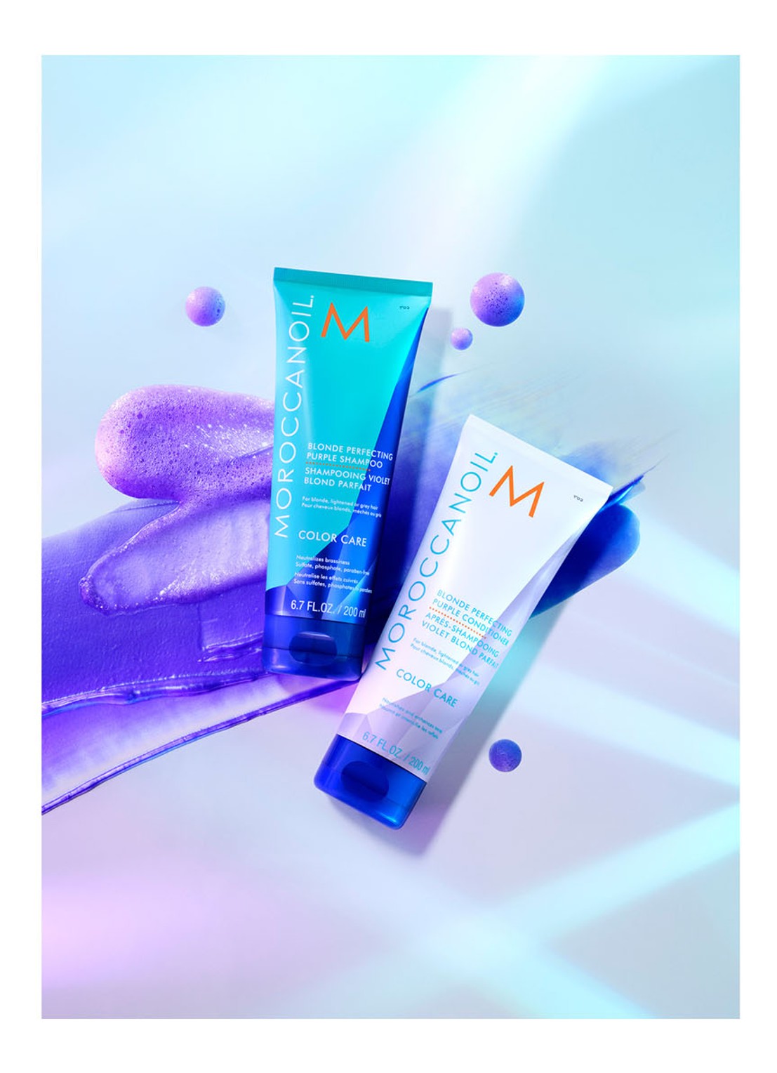 Moroccanoil Blonde Perfecting Purple Shampoo - zilvershampoo - detail 5 undefined