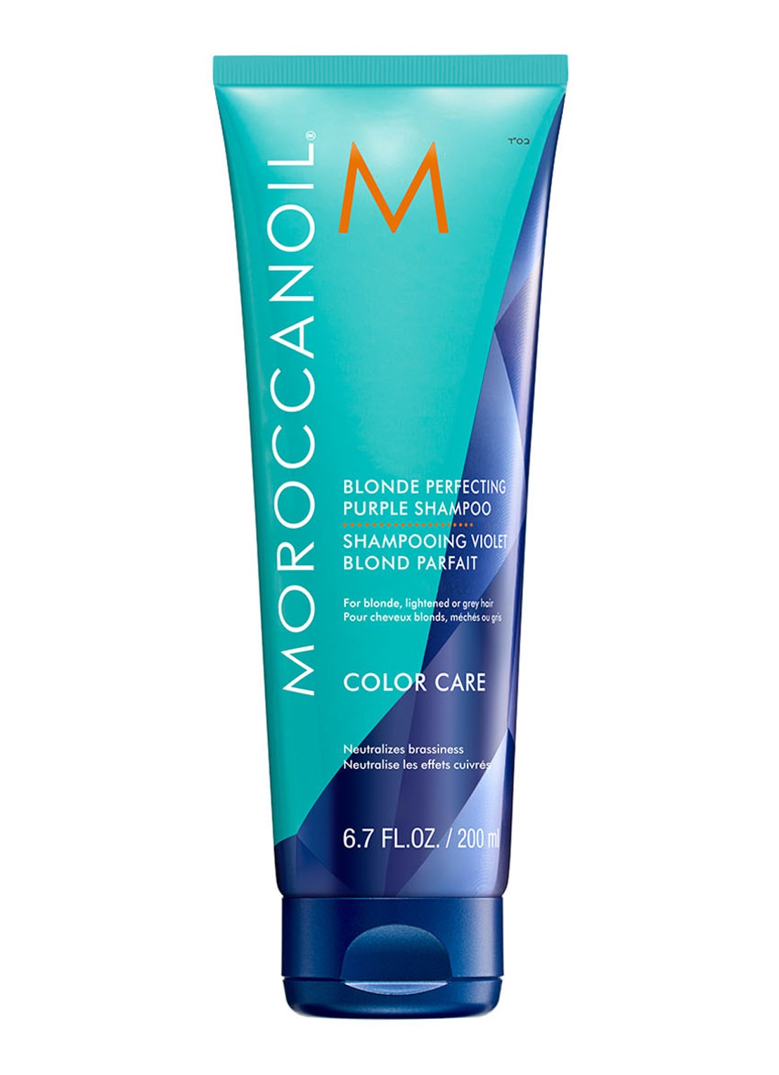 Moroccanoil Blonde Perfecting Purple Shampoo - zilvershampoo - voorkant undefined