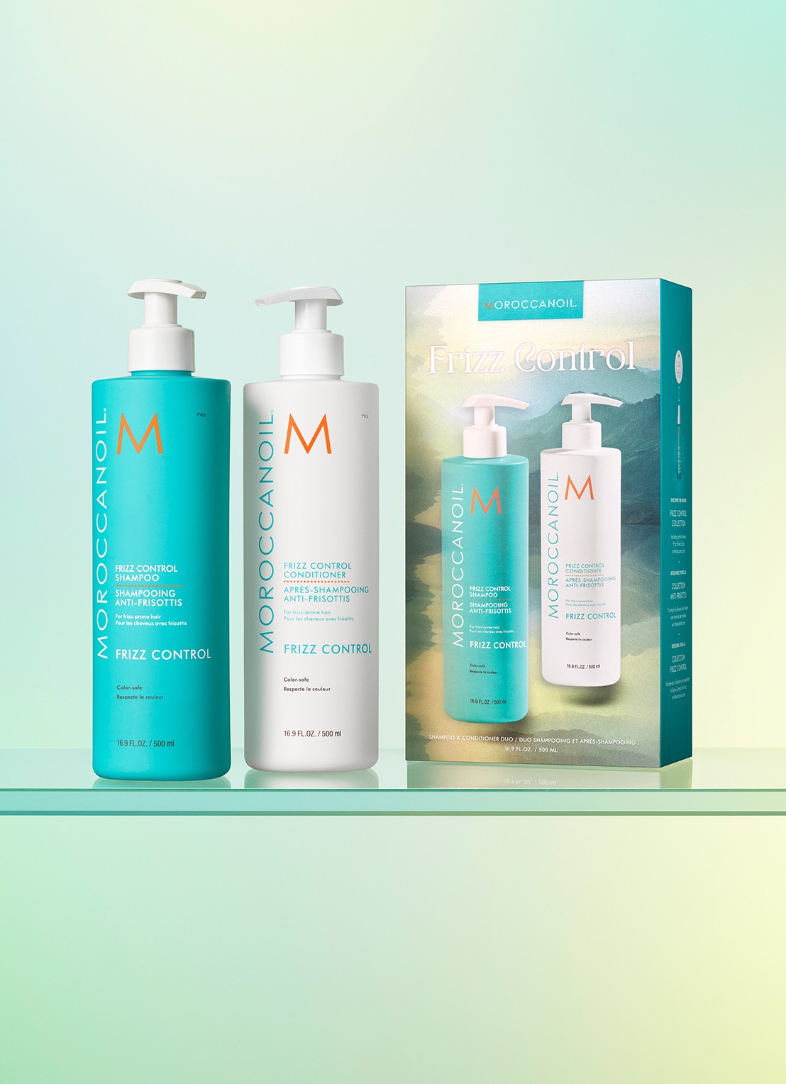 Moroccanoil Frizz Control Shampoo + Conditioner duo - haarverzorgingsset - voorkant 2 undefined
