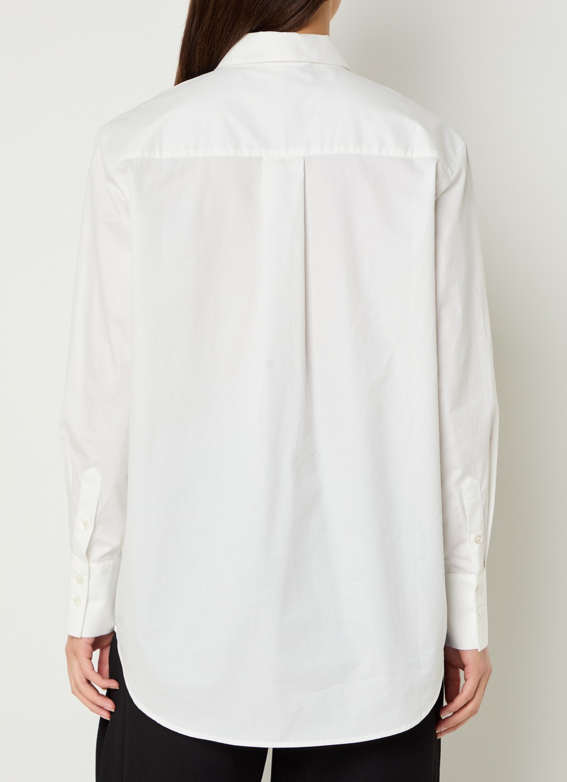 Mos Mosh Danika blouse met kraag - achterkant wit