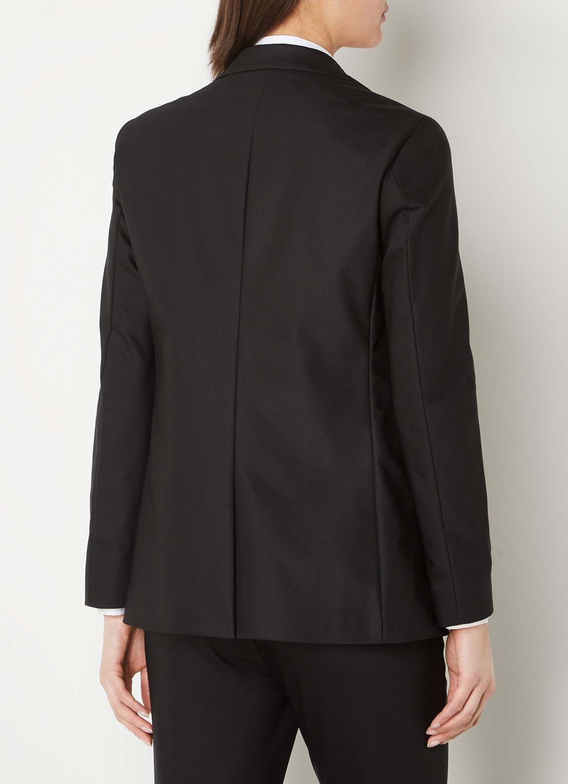 MOS MOSH Mary blazer met klepzakken  - achterkant 3 zwart