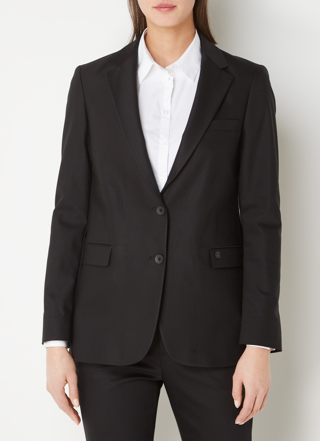 MOS MOSH Mary blazer met klepzakken  - detail 4 zwart