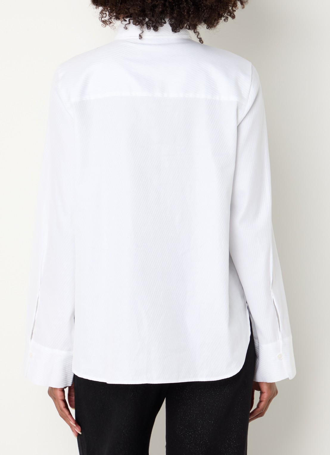 Mos Mosh MMAyen blouse met stropdas - achterkant 3 wit